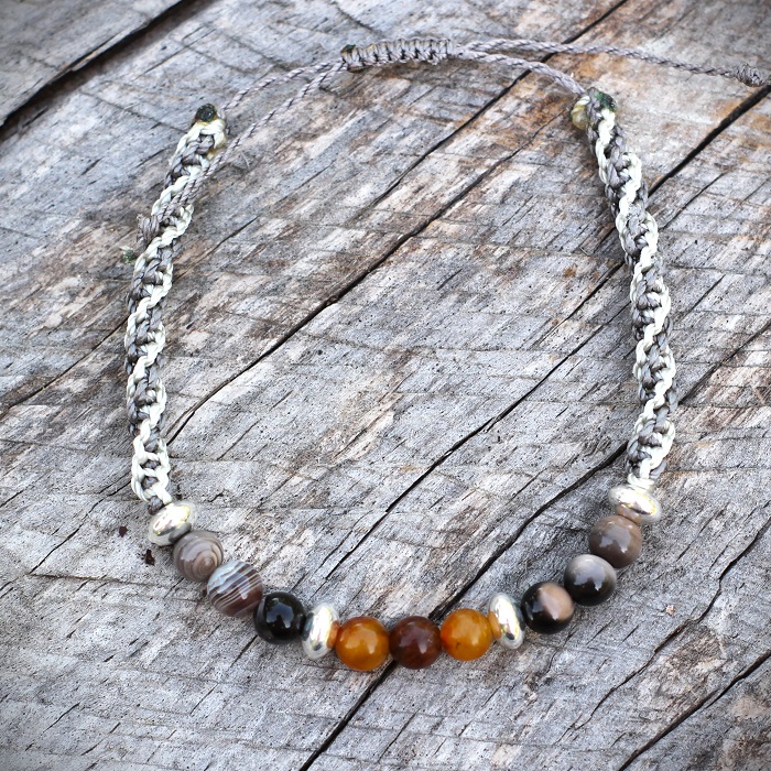 Bracelet CHRIS en pierres naturelles et argent massif – Image 8