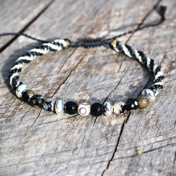 Bracelet CHRIS en pierres naturelles et argent massif – Image 5