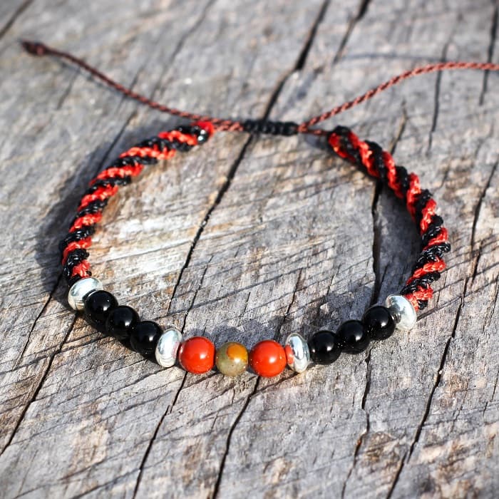 Bracelet CHRIS en pierres naturelles et argent massif – Image 4