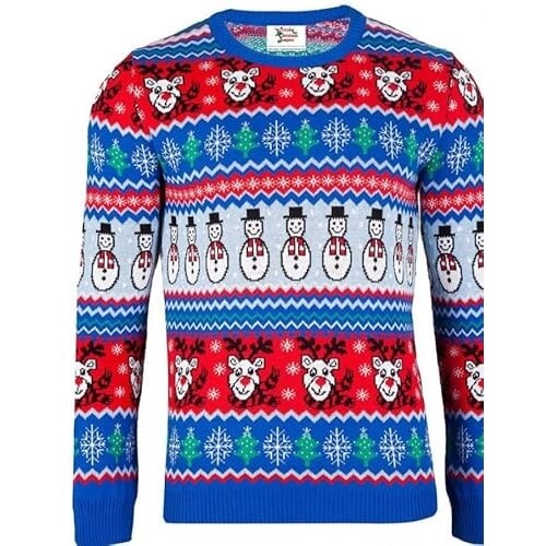 British Comic Xmas – Lasagnes bleues – Pull Moche pour Homme – Image 2