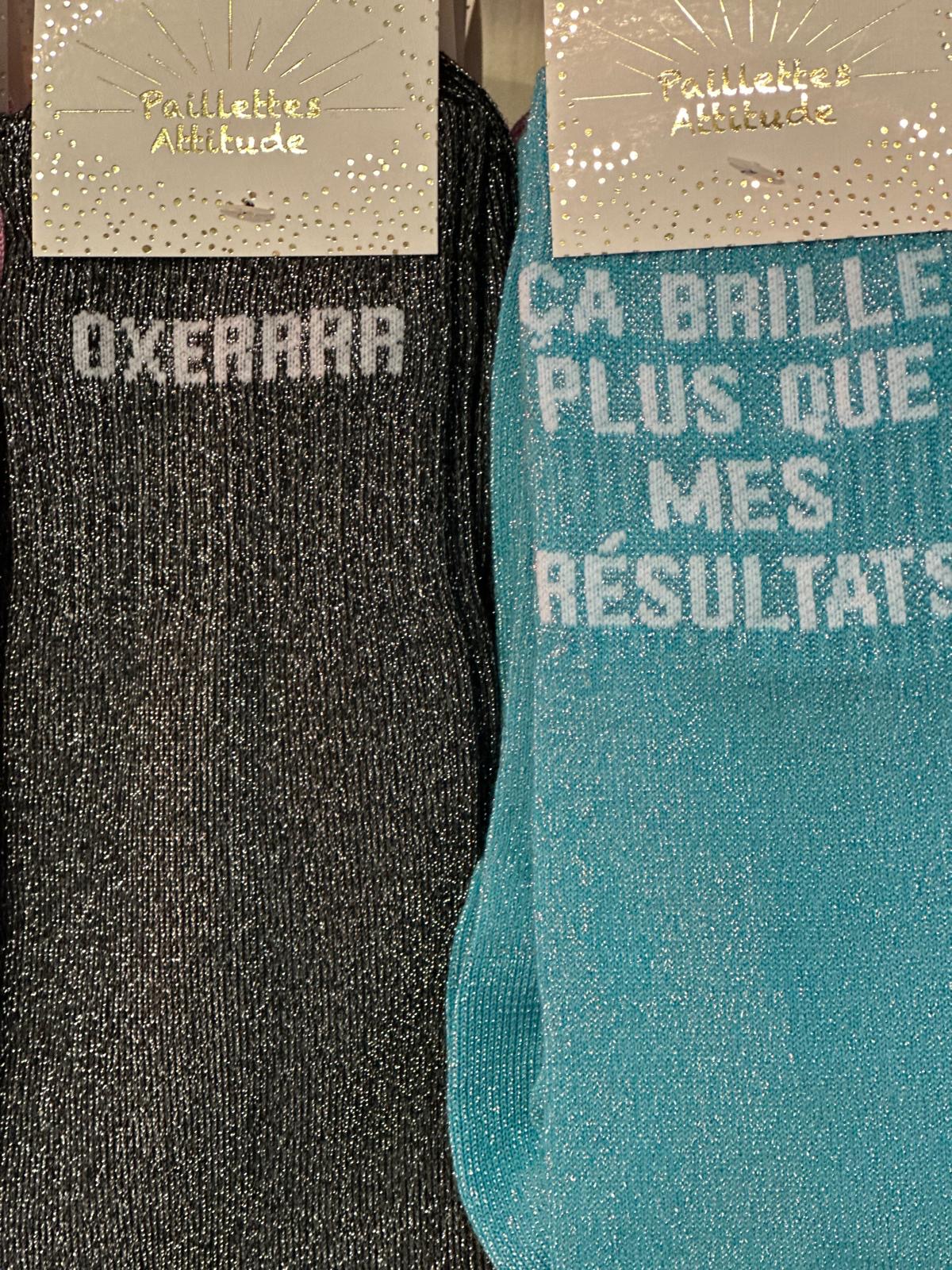 Chaussettes d’Équitation Paillettes à Slogan – Qualité Premium – Tkt je gère (pas du tout) – Image 6