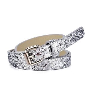 Ceinture argentée à paillette