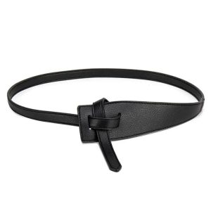 Ceinture Femme Tendance avec un Nœud en Simili Cuir Souple
