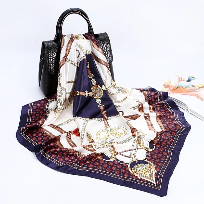 Ceinture Foulard Ornée de Motifs Luxueux – Image 2