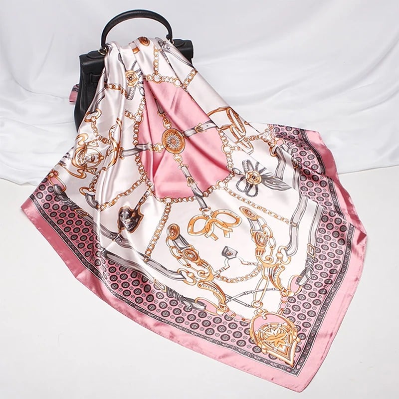 Ceinture Foulard Ornée de Motifs Luxueux – Image 3