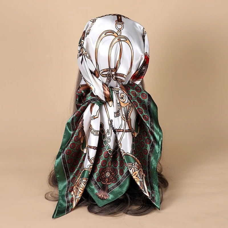 Ceinture Foulard Ornée de Motifs Luxueux – Image 5