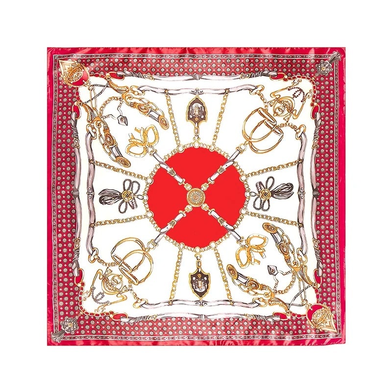 Ceinture Foulard Ornée de Motifs Luxueux – Image 6