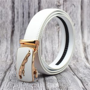 Ceinture Homme Blanche avec Boucle Design et Automatique