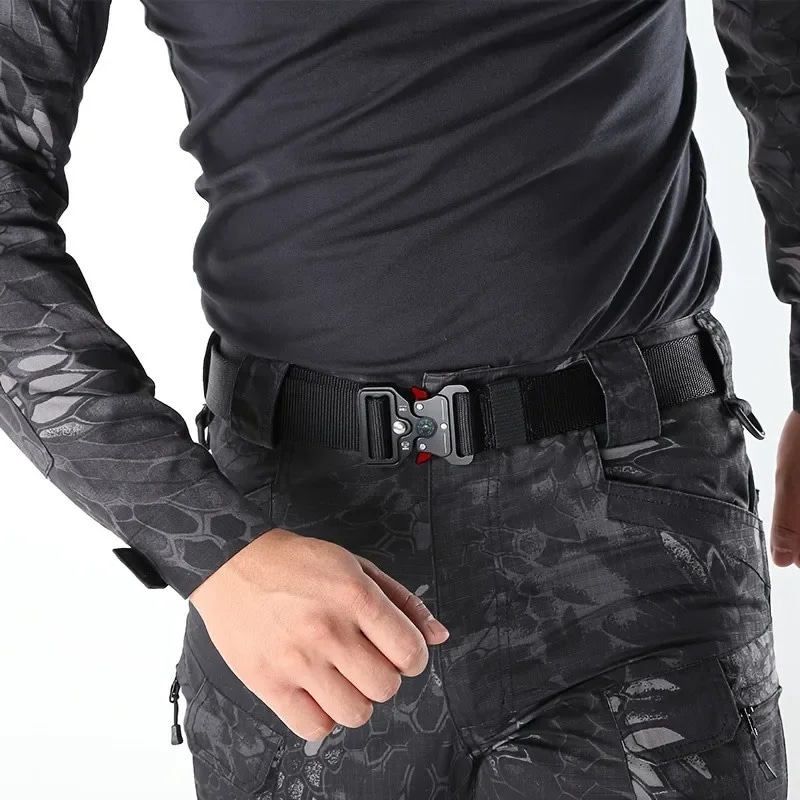Ceinture Noire Polyvalente au Style Militaire – Image 3
