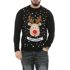 Christmas Rodolphe – Rodolphe, noir- Pull Noël Homme