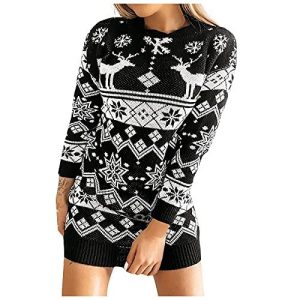 Comme en 1980 – Rennes de Face – Robe de Noël Noire