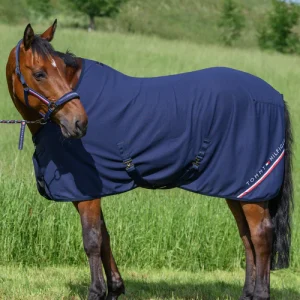 Couverture anti-transpiration gaufrée – Cornell – Bleu – Tommy Hilfiger