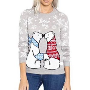 Double Bisous d&rsquo;Ours Polaire – Pull Noël Femme