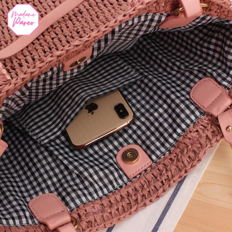 Grand Sac Fourre-Tout Tissé – Image 5