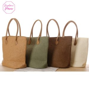 Grand Sac de Paille Tissé