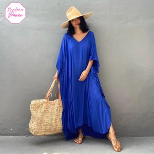 Grande Robe de Plage à Col V