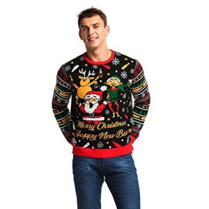 Hell Fest – Happy New Beer – Pull Moche de Noël pour Femme