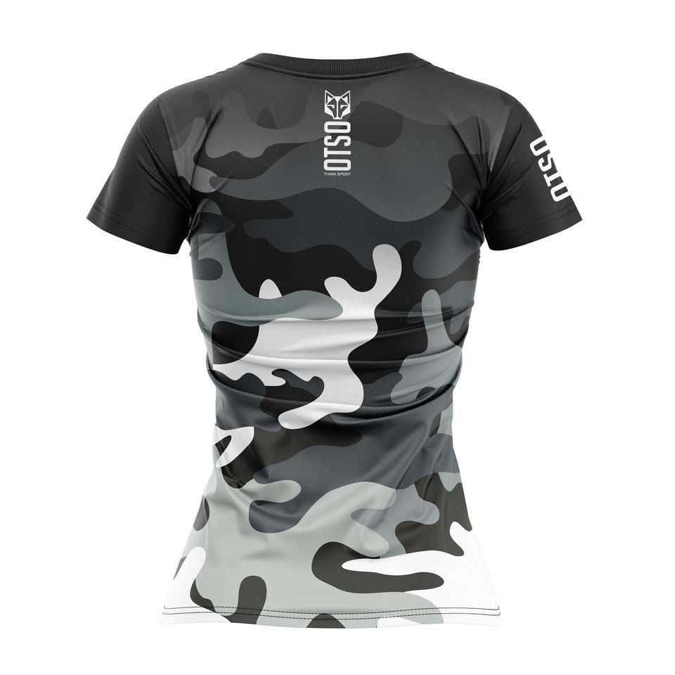 T-shirt manches courtes femme - Camo Grey – Image 3