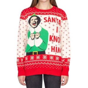 Je Connais Le Père-Noël – Buddy L&rsquo;Elfe – Pull de Noël Femme