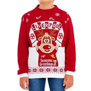 Liverpool – Baby Footeux – Pull Noël Enfant