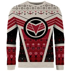 L&rsquo;oiseau volant – Faucon – Pull de Noël Marvel