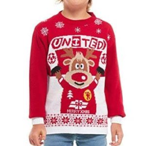 Manchester United – Baby Footeux – Pull Noël Enfant