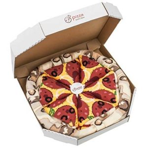 Peppéroni – Lot 4 Paires Chaussettes – Chaussette dans Boîte Pizza