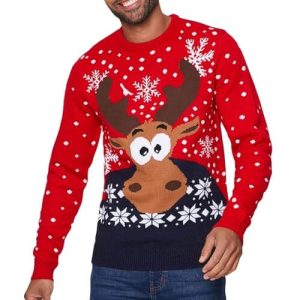Yeux Pop – Rennes Choqués – Pull Noël Homme