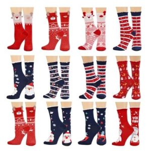 Rayures & Cie – Lot 12 Paires Chaussettes – Chaussette Noël