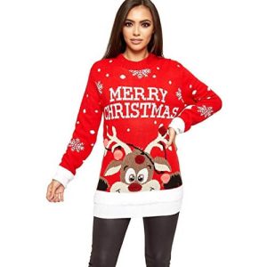 Rodolphe en Pompons – Merry christmas – Rouge