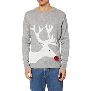 Rodolphe le renne « fantomatique » – Nez en pompon – Gris