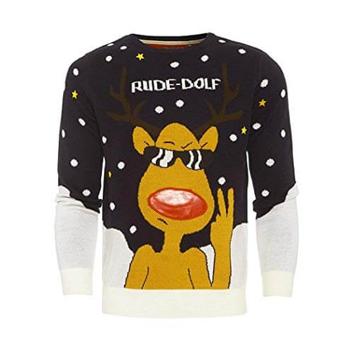 Rude Boy – Rodolphe le Renne – Pull Noël Homme – Image 2