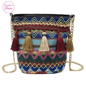Sac Bandoulière Ethnique à Franges