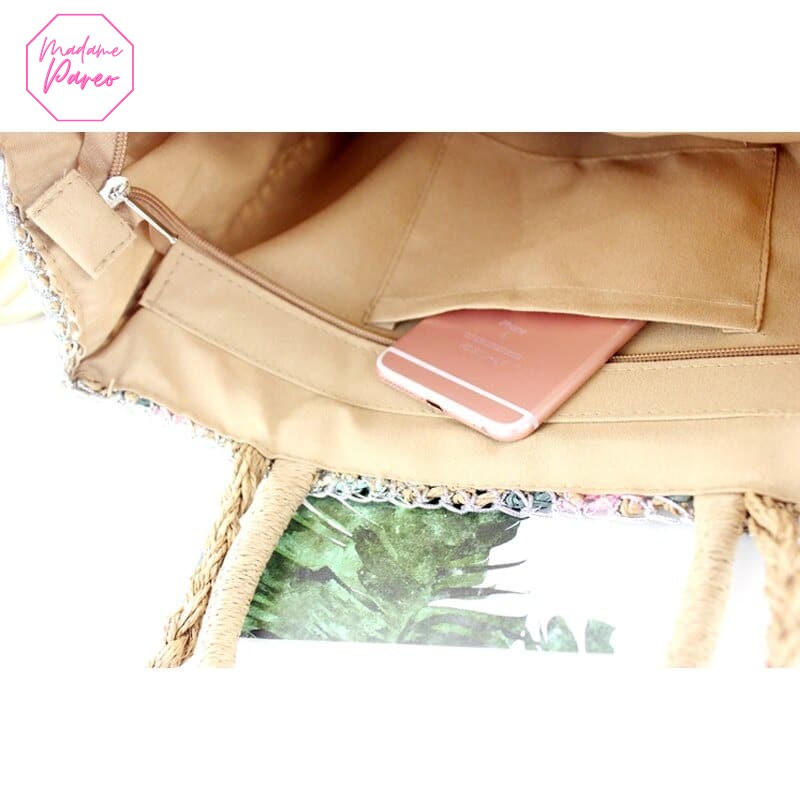 Sac Bohème Tissé en Couleur – Image 4