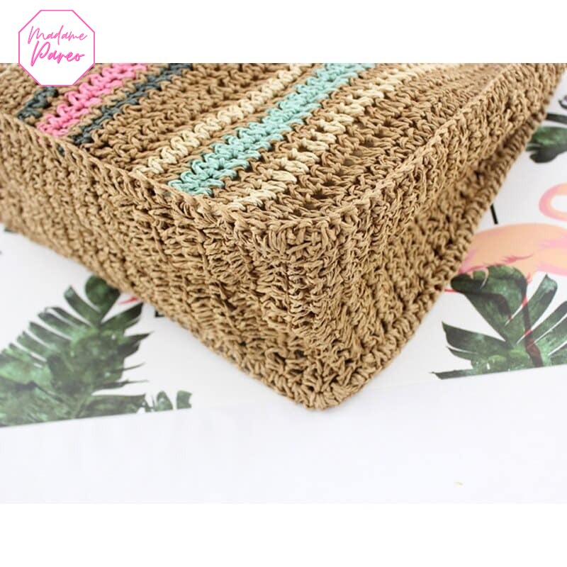 Sac Bohème Tissé en Couleur – Image 3