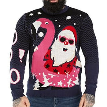 Samba Santa – Père-Noël dans sa Bouée – Pull Noël humoristique – Image 2