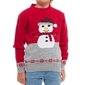 Simplement – Bonhomme de Neige – Pull Noël Enfant