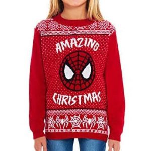 Un Noël au Top – Amazing Christmas – Pull Noël Enfant Spiderman