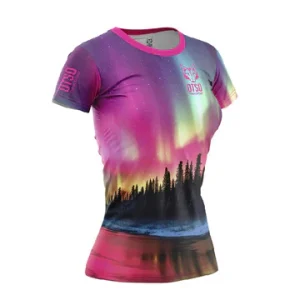T-shirt manches courtes femme - Auroras Boreales